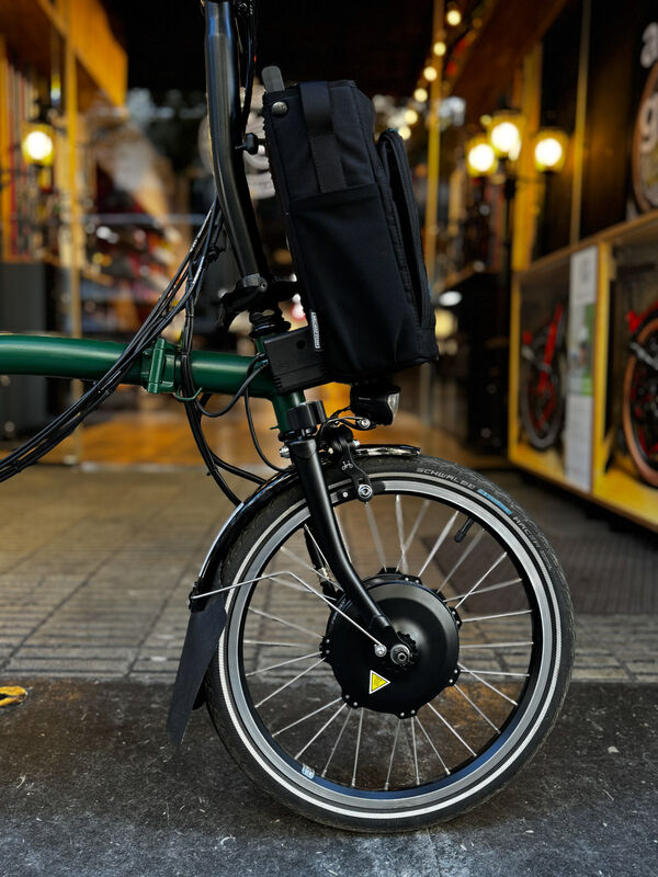 Brompton Electrica Ocasion C-Line M6L Racing Green - Imatge 3